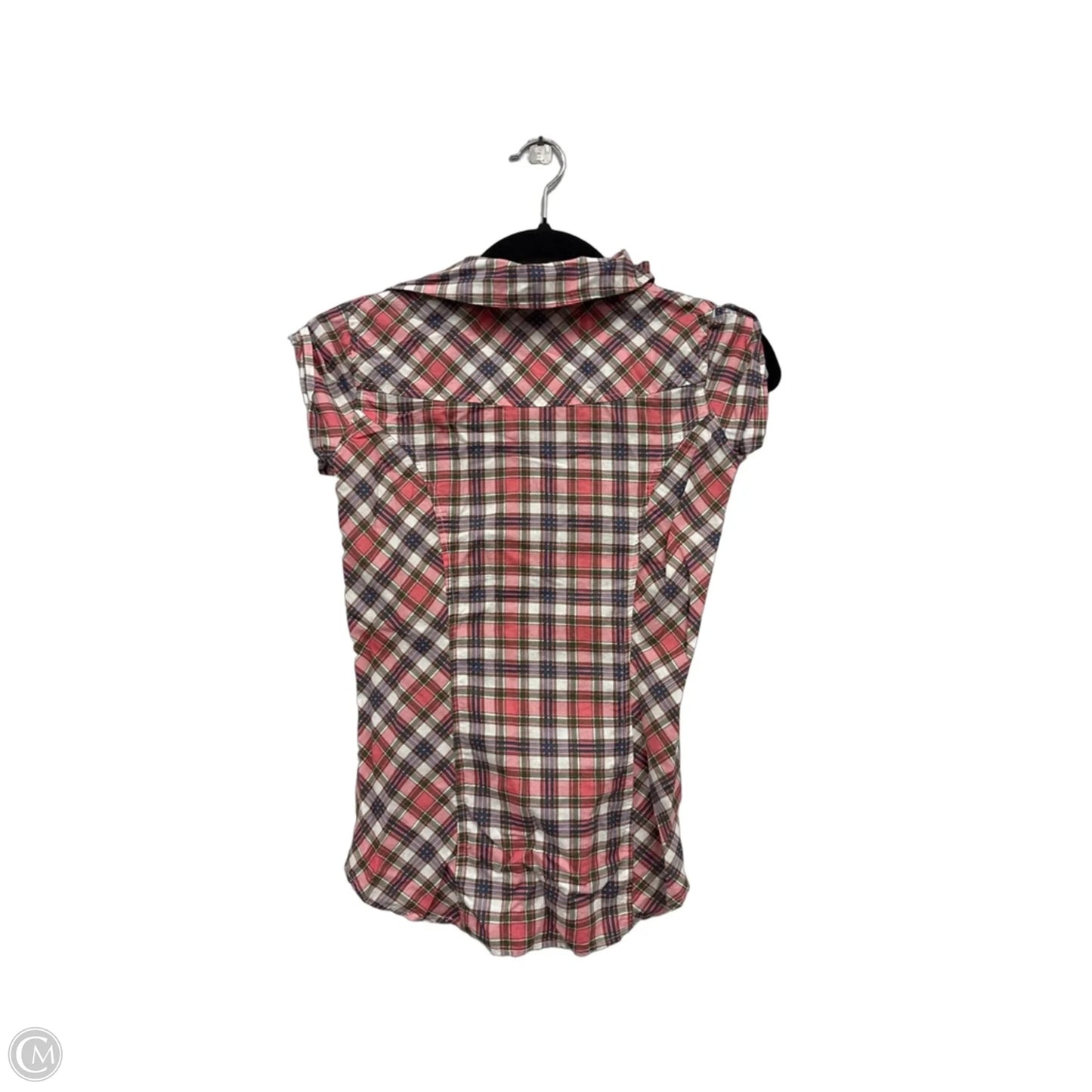 Top Short Sleeve By Clothes Mentor In Green & Pink, Size: S
