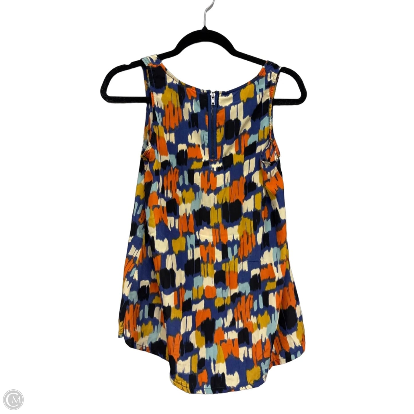 Top Sleeveless By Objects In Blue & Orange, Size: Xs
