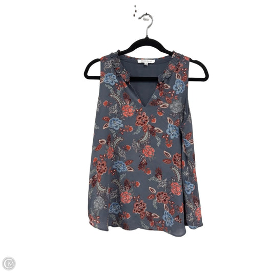 Top Sleeveless By Rose And Olive In Grey & Orange, Size: M