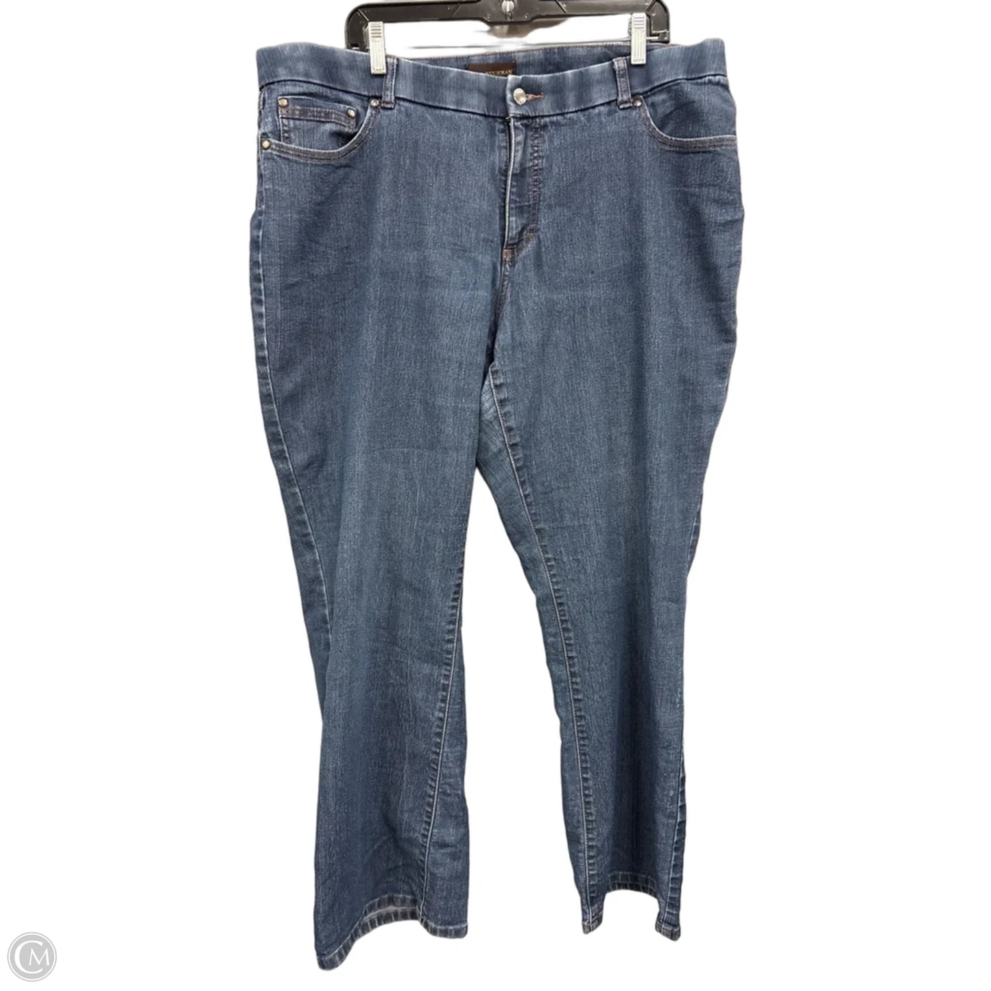 Jeans Wide Leg By Dana Buchman In Blue, Size: 22