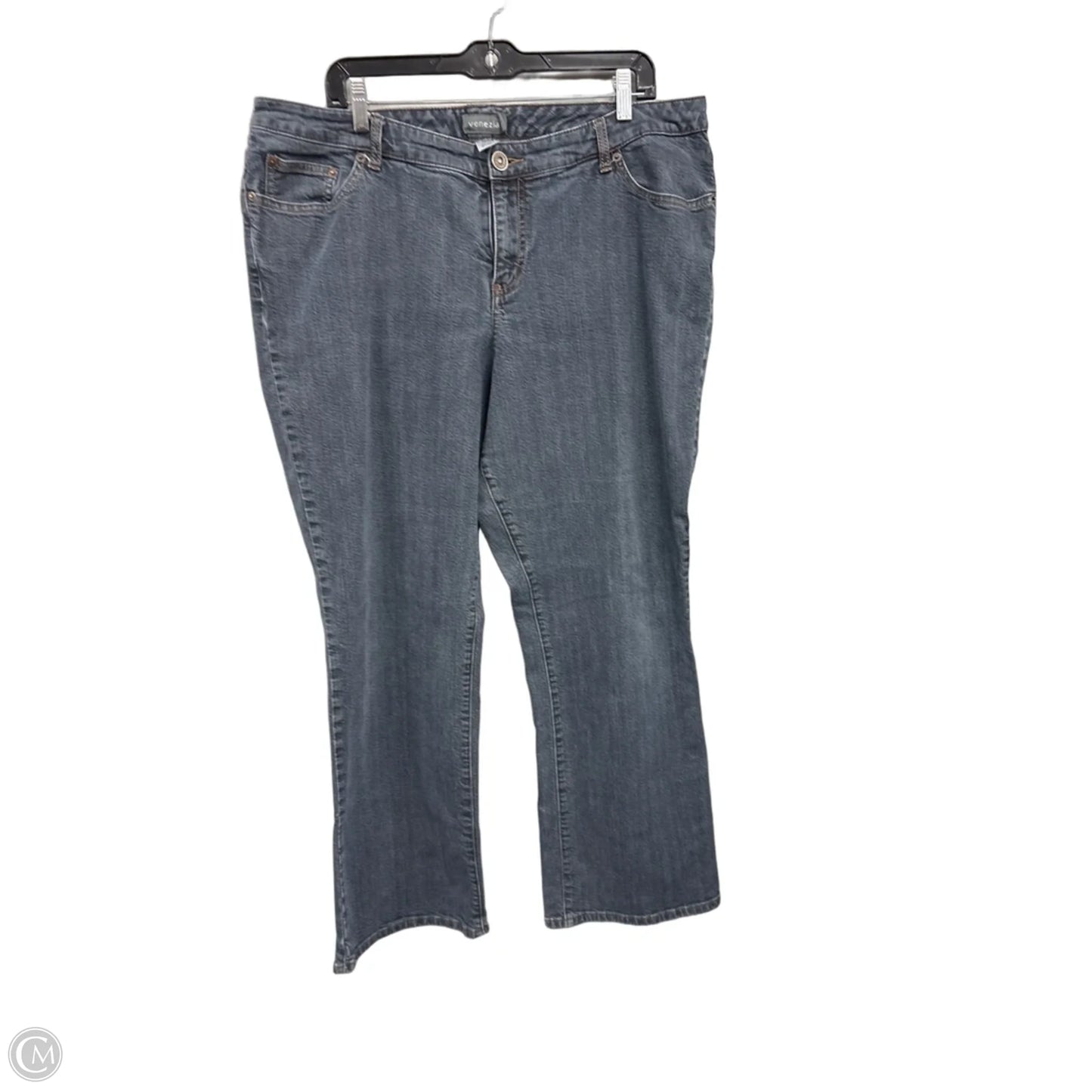 Jeans Wide Leg By Venezia In Blue, Size: 20