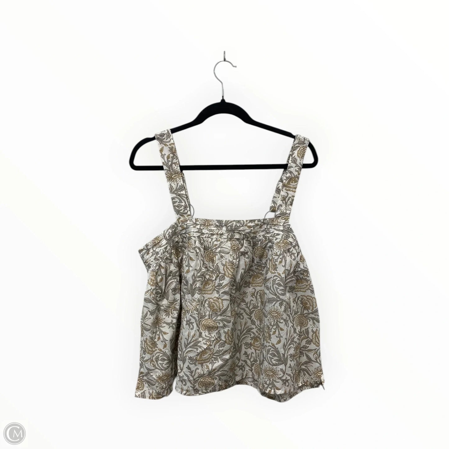 Top Sleeveless By Natural Life In Grey & Tan, Size: L