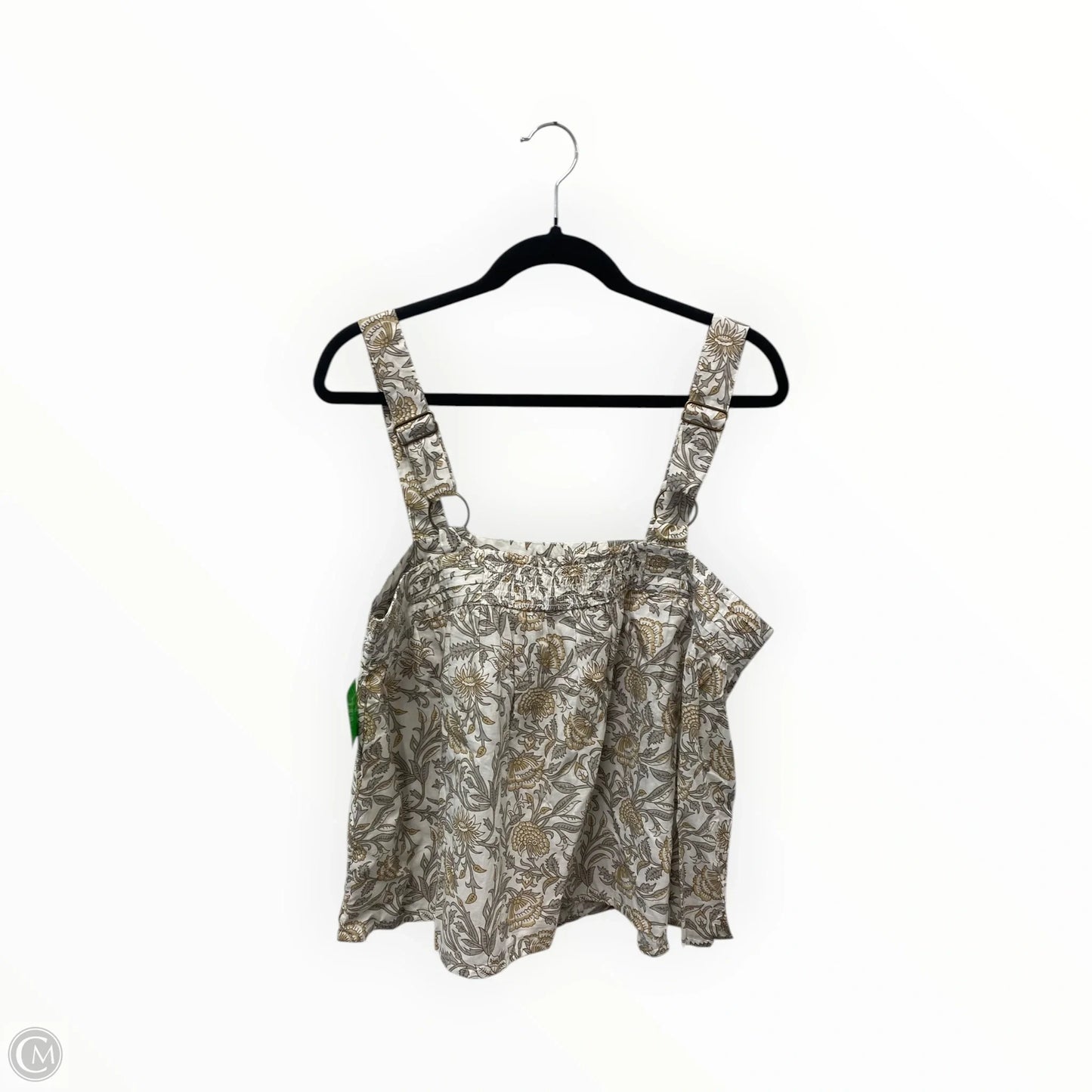 Top Sleeveless By Natural Life In Grey & Tan, Size: L