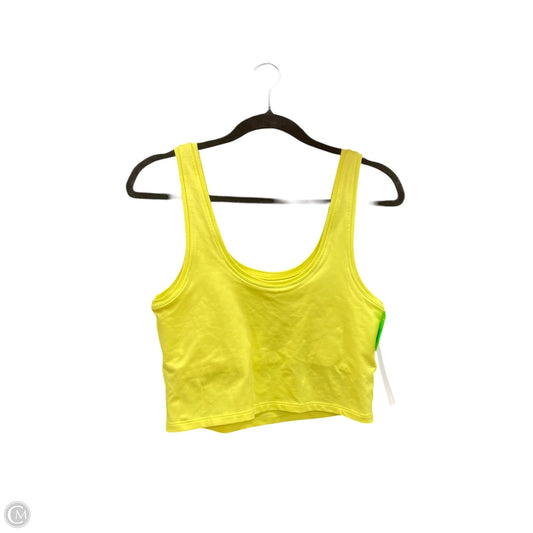 Athletic Tank Top By Clothes Mentor In Yellow, Size: L