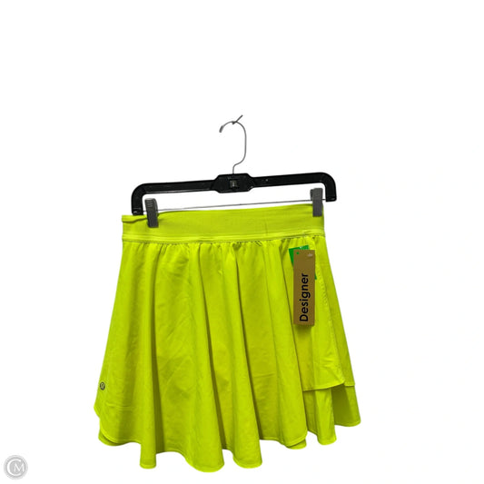 Athletic Skort By Lululemon In Yellow, Size: M
