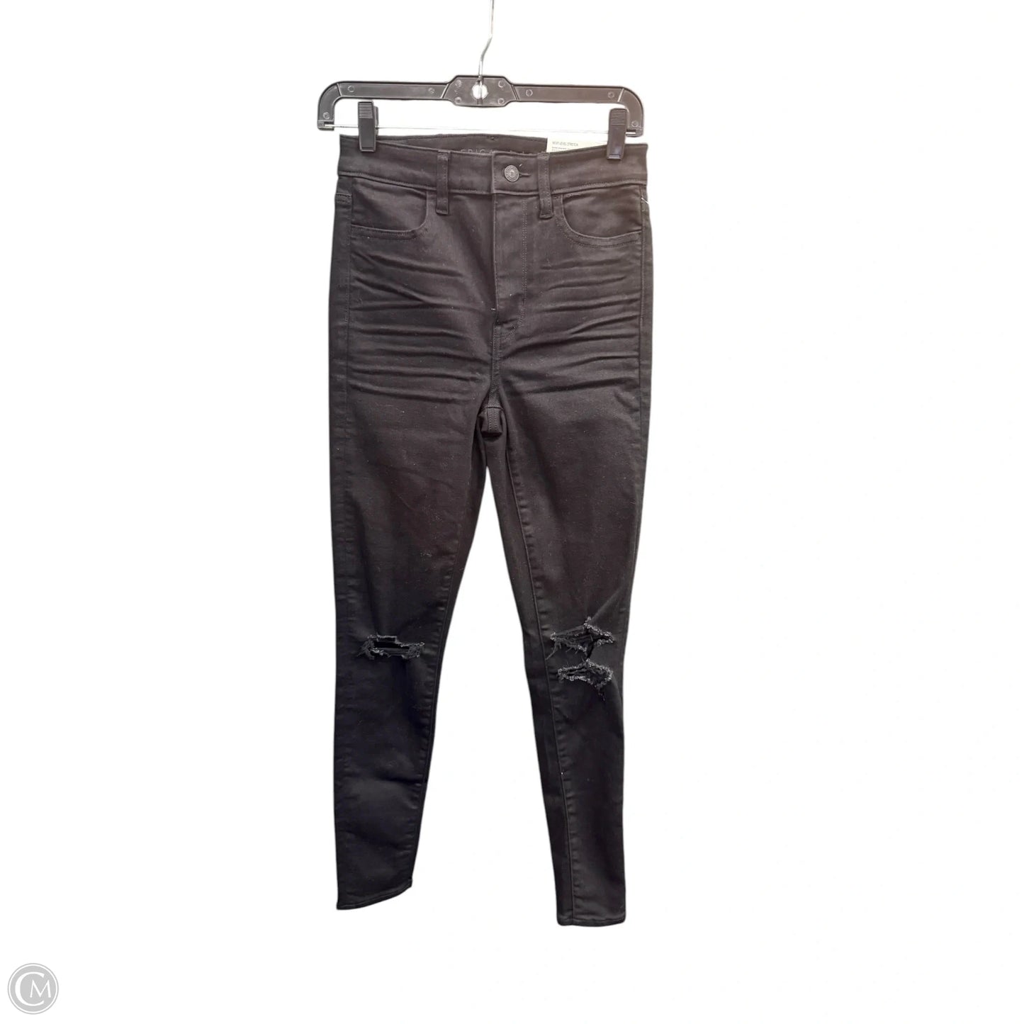 Jeans Skinny By American Eagle In Black, Size: 2