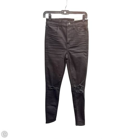 Jeans Skinny By American Eagle In Black, Size: 2