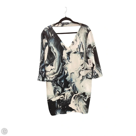 Dress Casual Short By Clothes Mentor In Black & Cream, Size: L