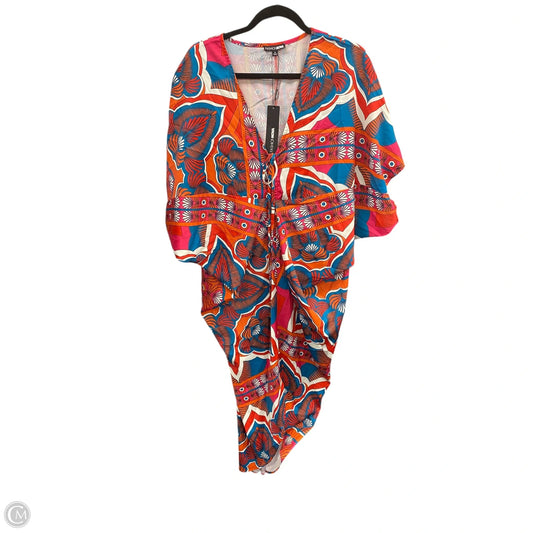 Dress Casual Maxi By Fashion Nova In Orange & Pink, Size: S