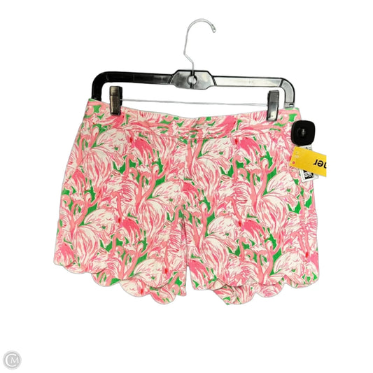 Shorts Designer By Lilly Pulitzer In Green & Pink, Size: 2