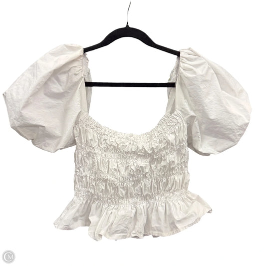 Top Short Sleeve By Astr The Label In White, Size: M