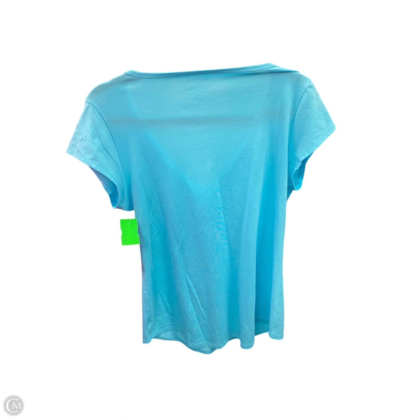 Top Short Sleeve Designer By Lilly Pulitzer In Blue, Size: Xl