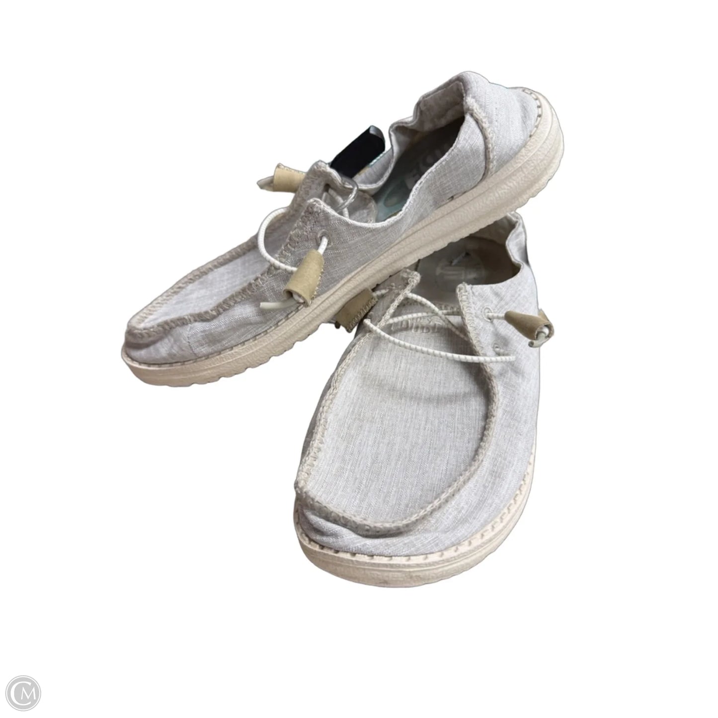 Shoes Flats By Hey Dude In Grey, Size: 8