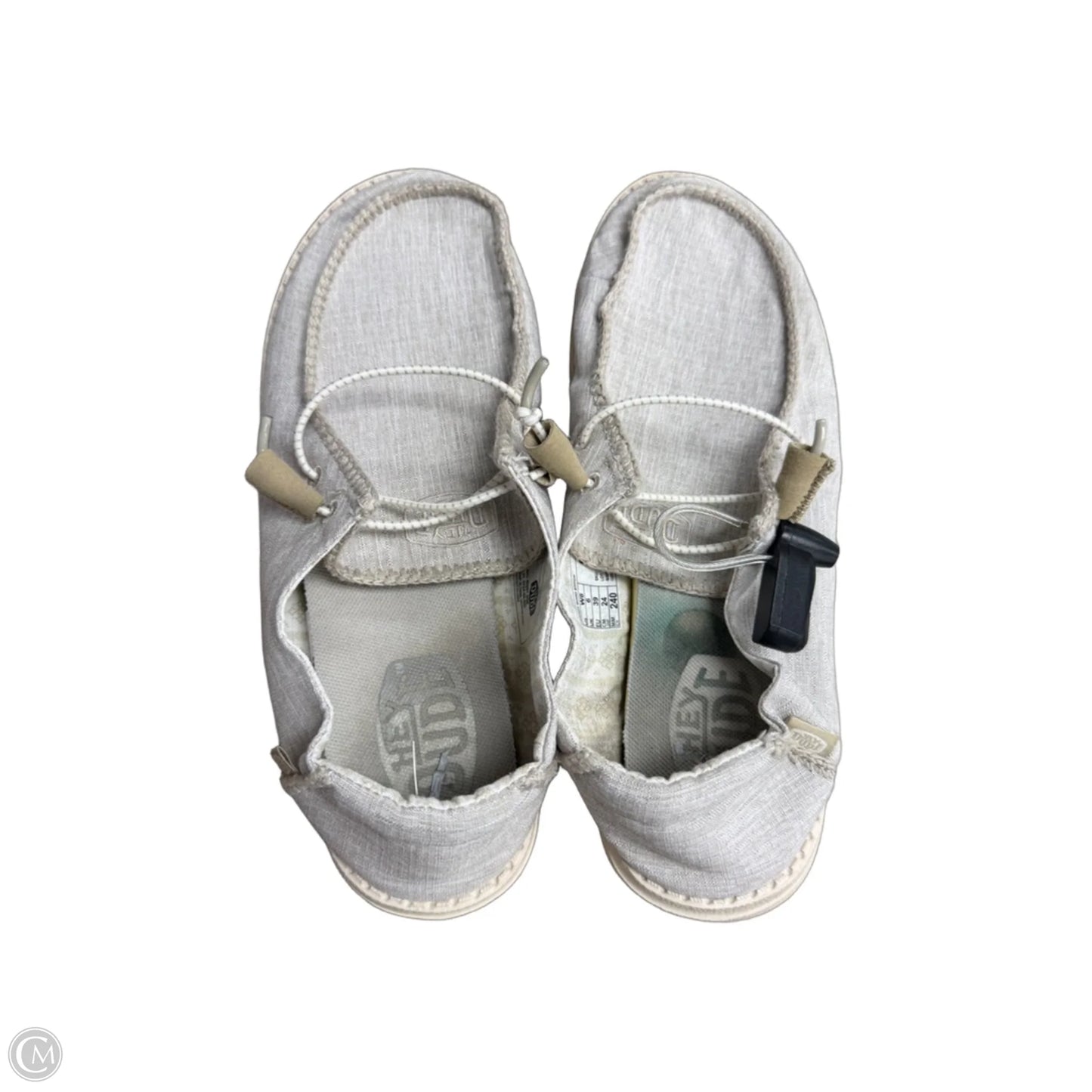 Shoes Flats By Hey Dude In Grey, Size: 8