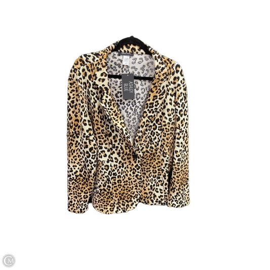 Cardigan By Clothes Mentor In Animal Print, Size: 3x