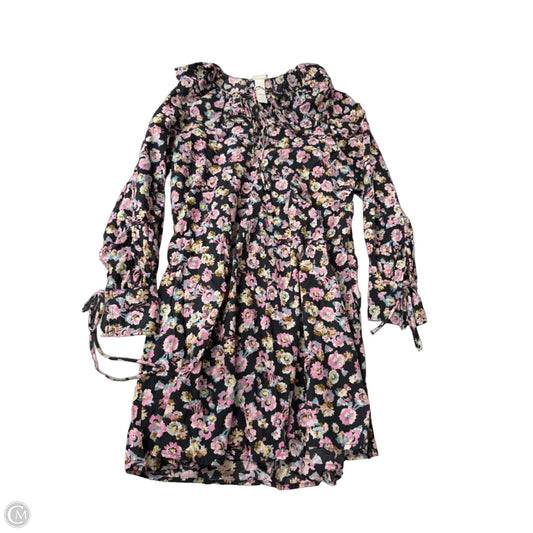 Dress Casual Short By H&m In Black & Pink, Size: Xs