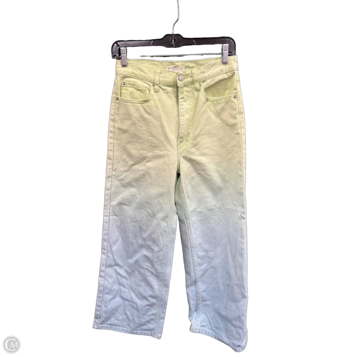 Jeans Straight By Bdg In Blue & Green, Size: 4