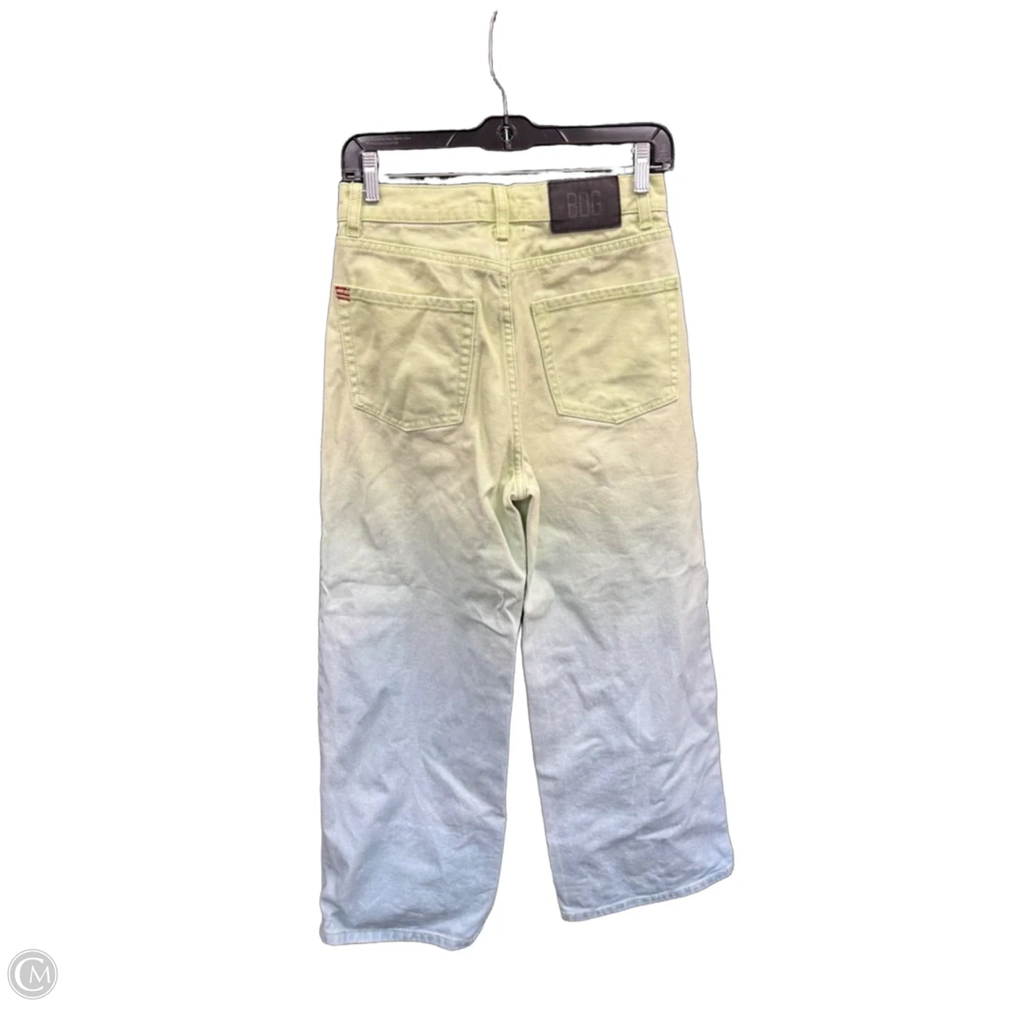Jeans Straight By Bdg In Blue & Green, Size: 4