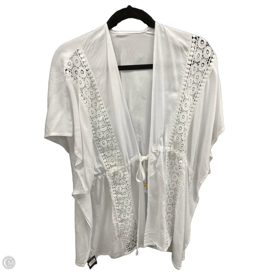 Swimwear Cover-up By Clothes Mentor In White, Size: Osfm