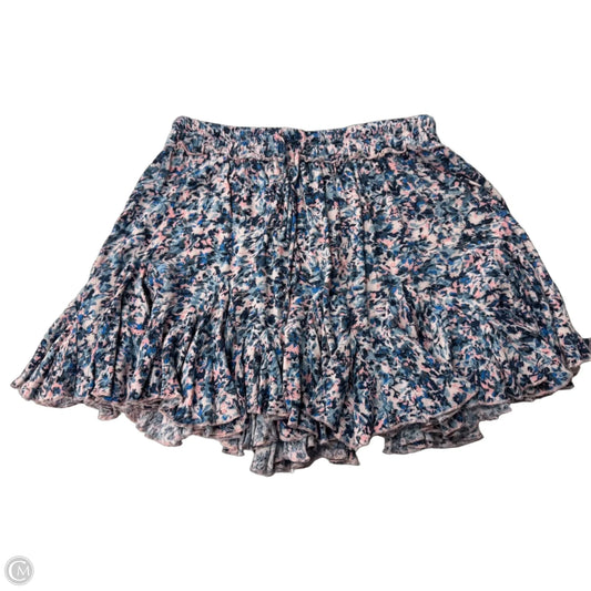 Skirt Mini & Short By Clothes Mentor In Blue & Pink, Size: L