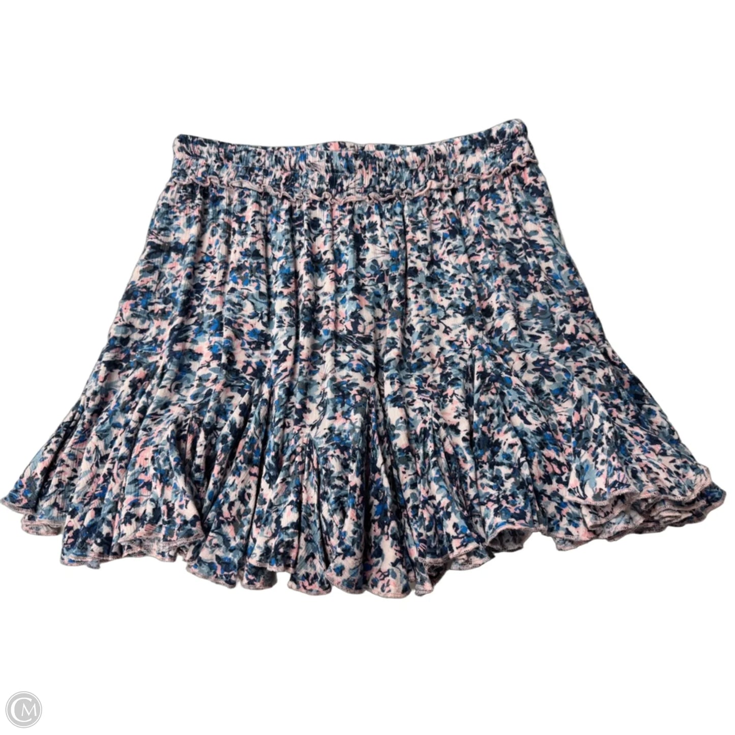Skirt Mini & Short By Clothes Mentor In Blue & Pink, Size: L