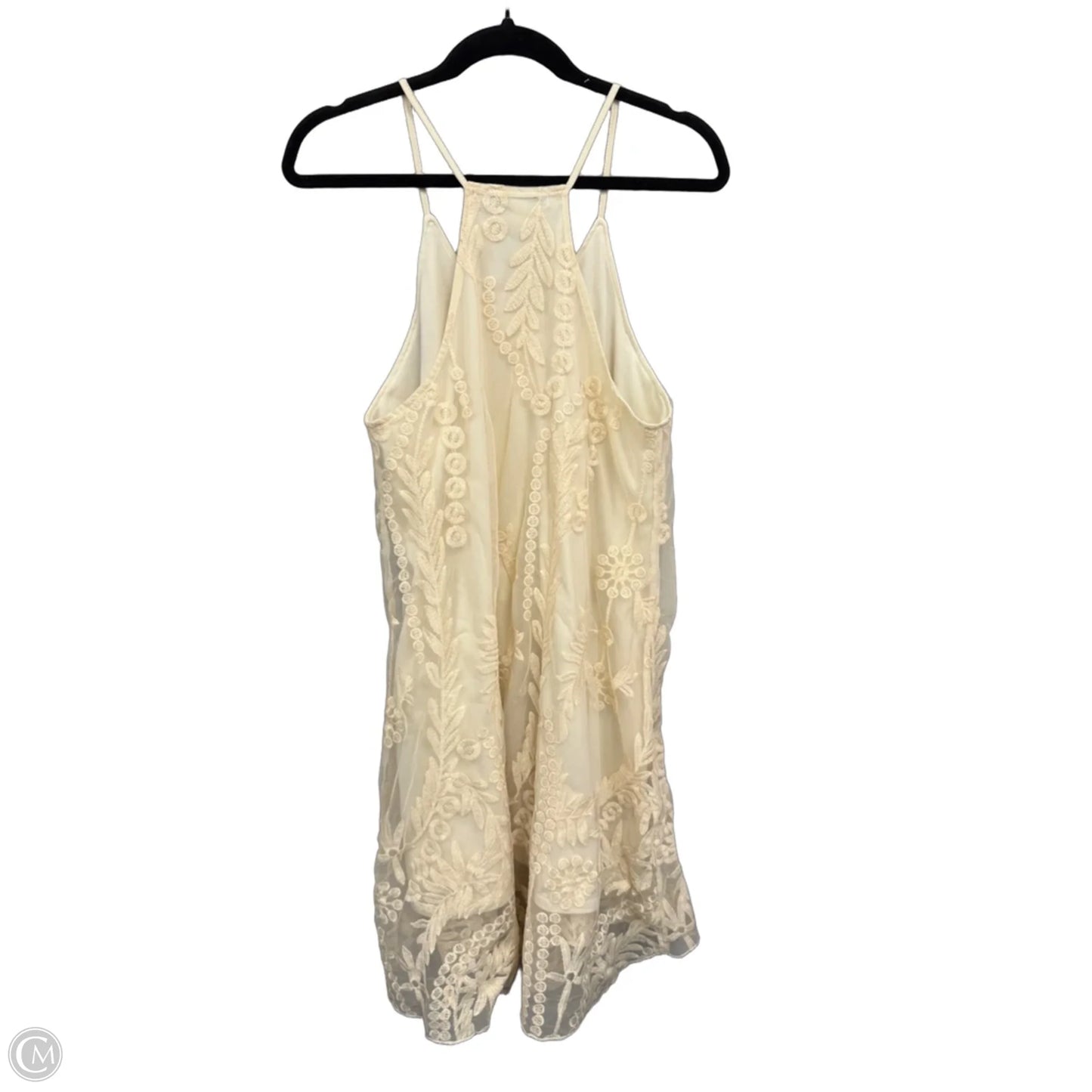 Dress Casual Short By Dina Be In Cream, Size: L