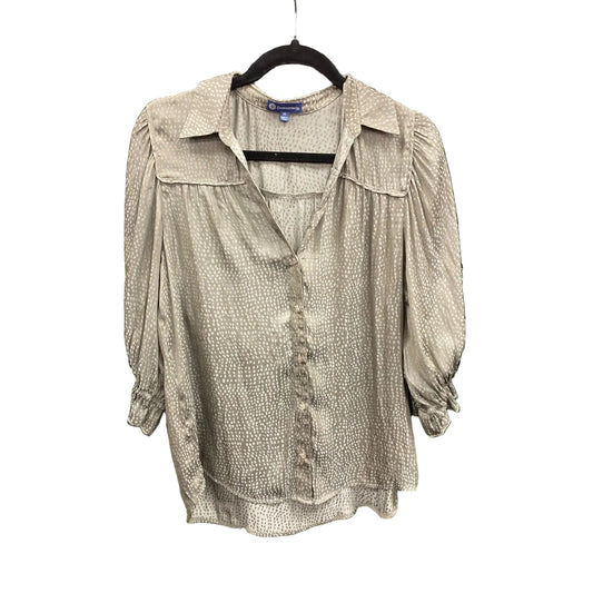 Top Long Sleeve By Democracy In Grey, Size: M