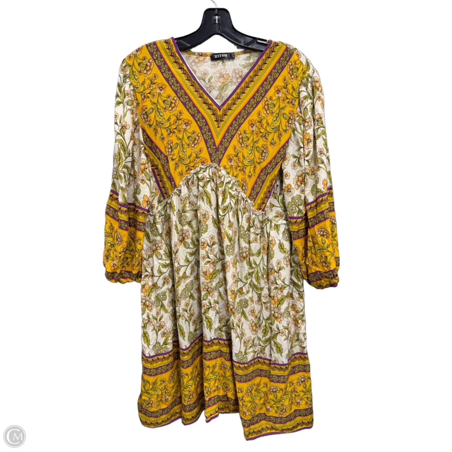 Dress Casual Short By Btfbm In Yellow, Size: L