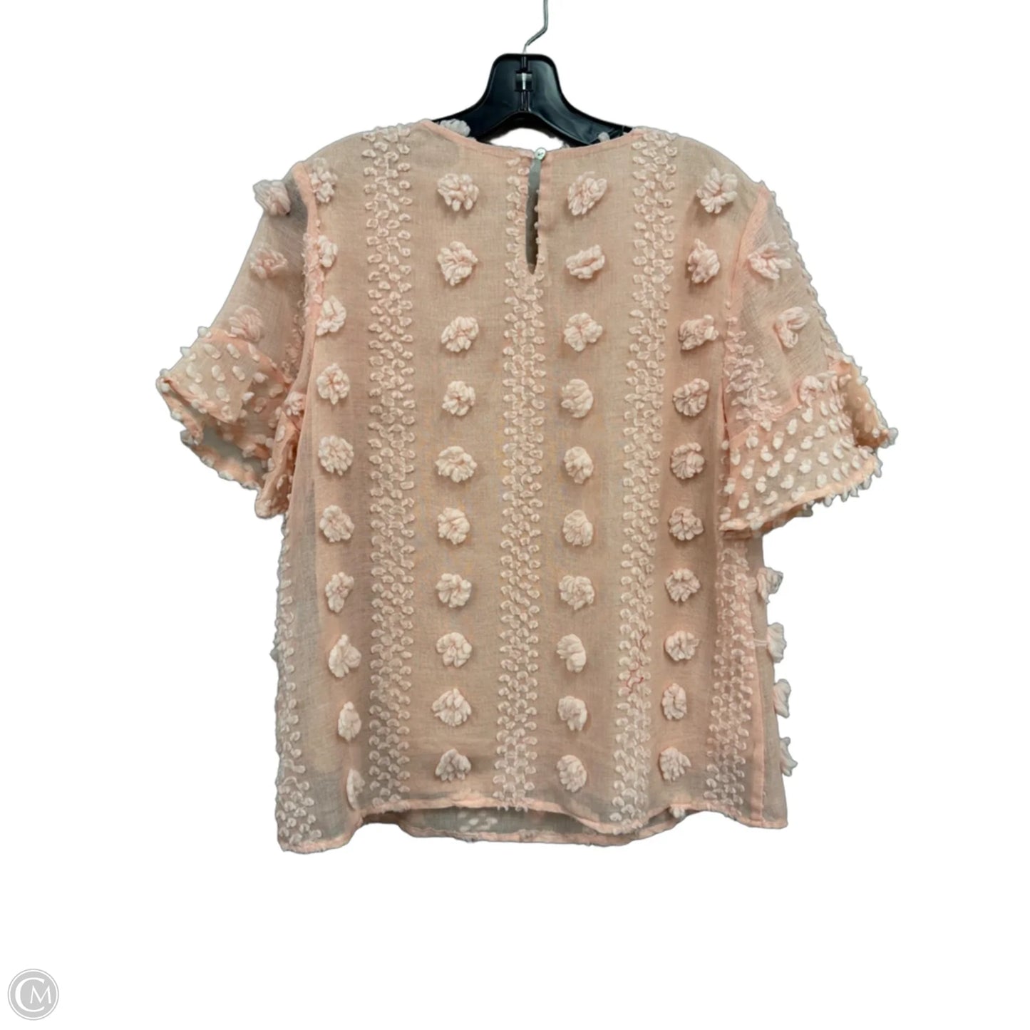Top Short Sleeve By Entro In Pink, Size: L
