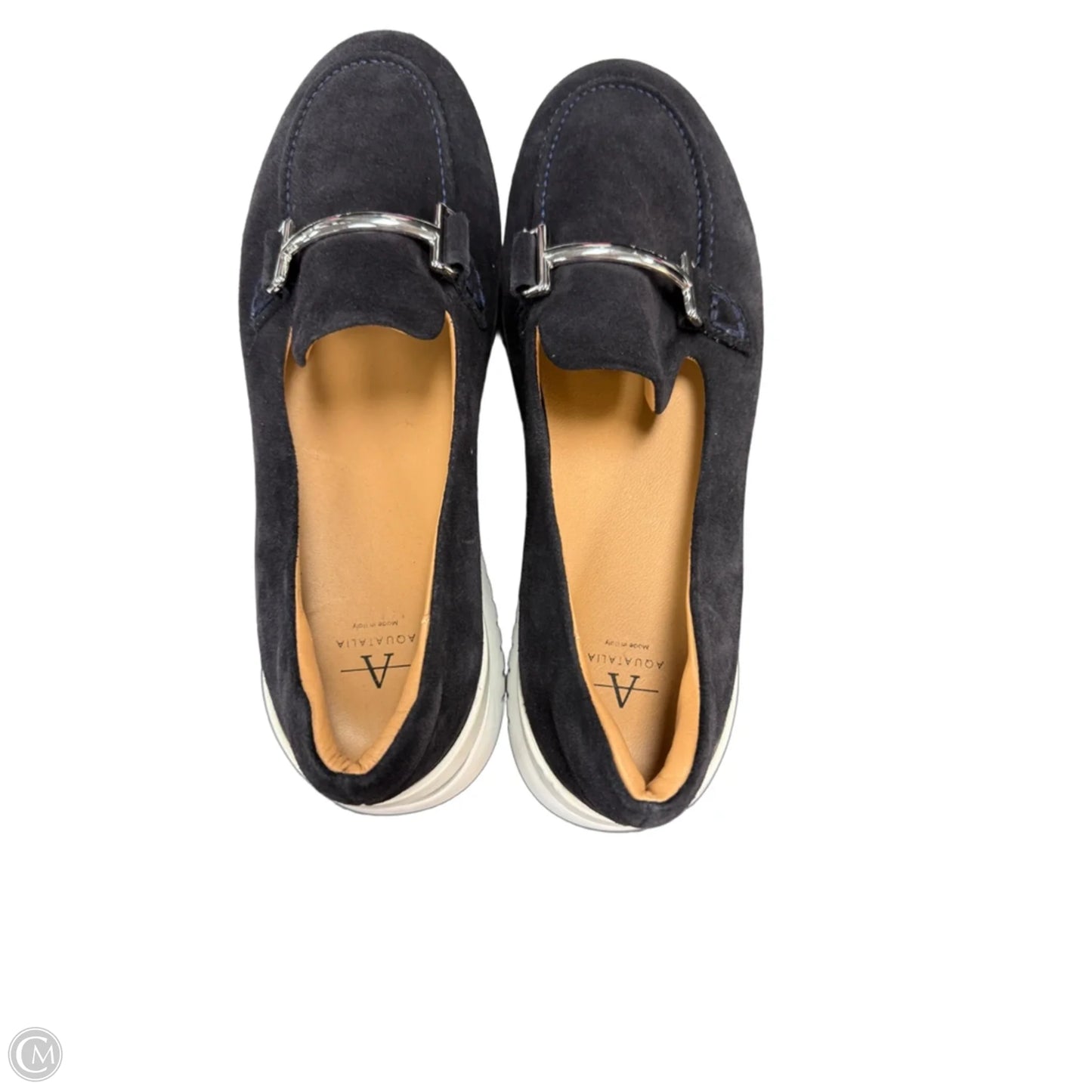 Shoes Flats By Aquatalia In Navy, Size: 9