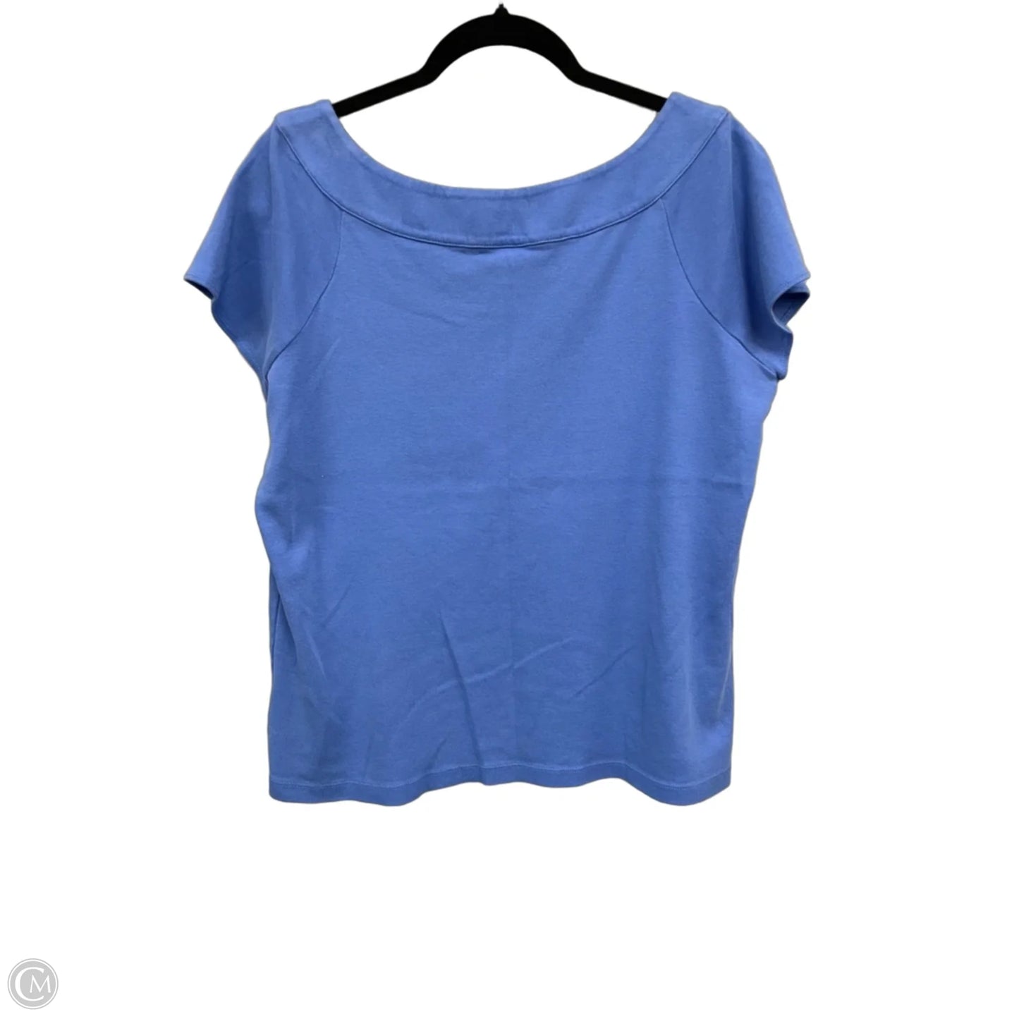 Top Short Sleeve By Rafaella In Blue, Size: Xl