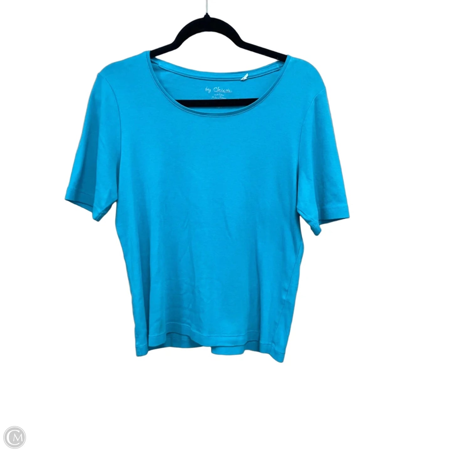 Top Short Sleeve By Chicos In Blue, Size: L