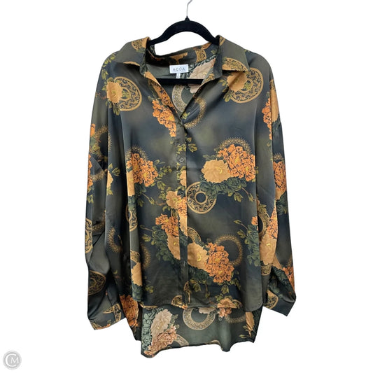 Top Long Sleeve By Clothes Mentor In Green, Size: L