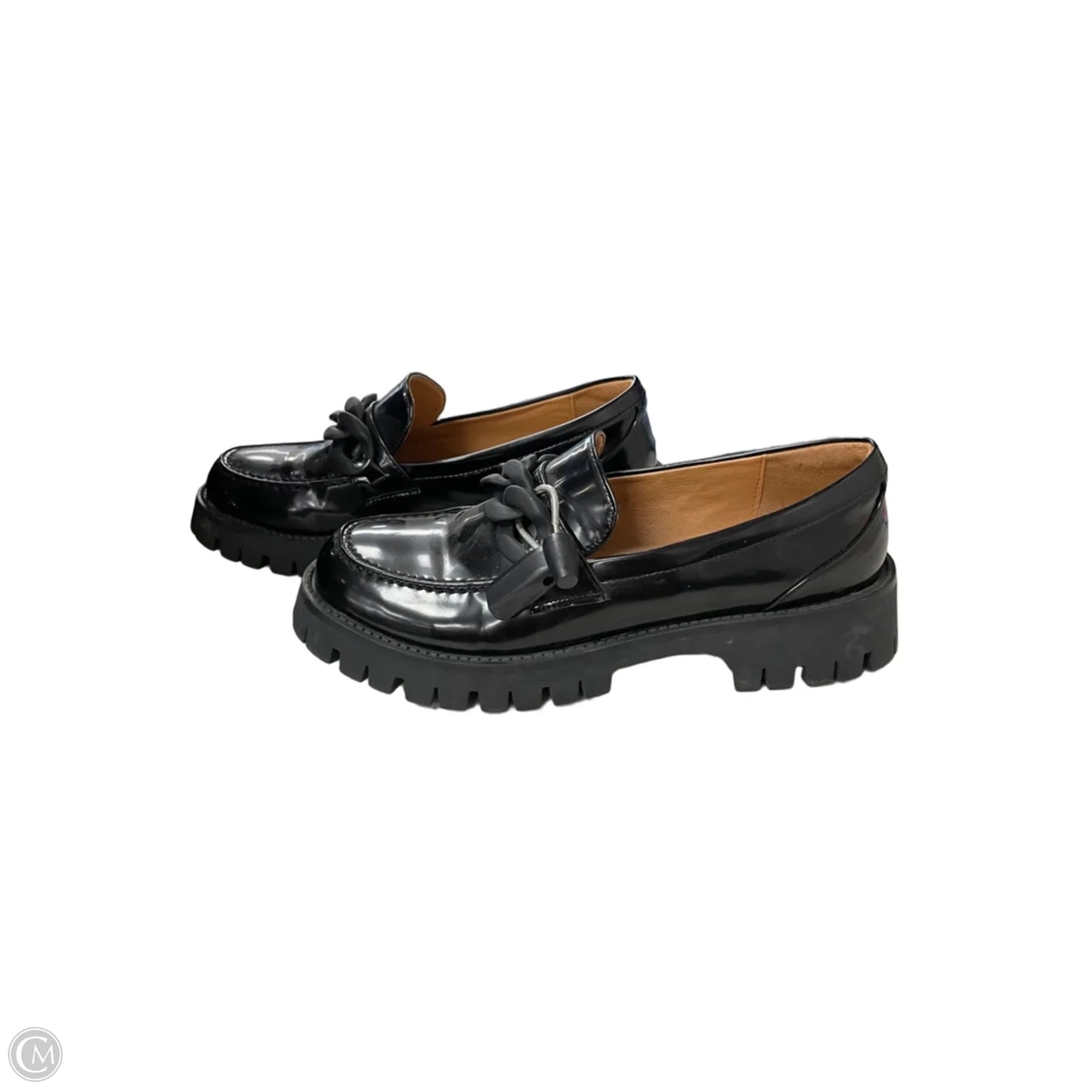 Sandals Heels Platform By Clothes Mentor In Black, Size: 8