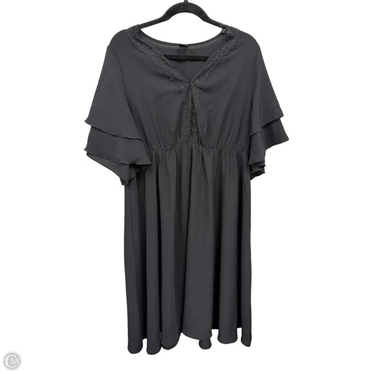 Dress Casual Midi By Clothes Mentor In Black, Size: 1x