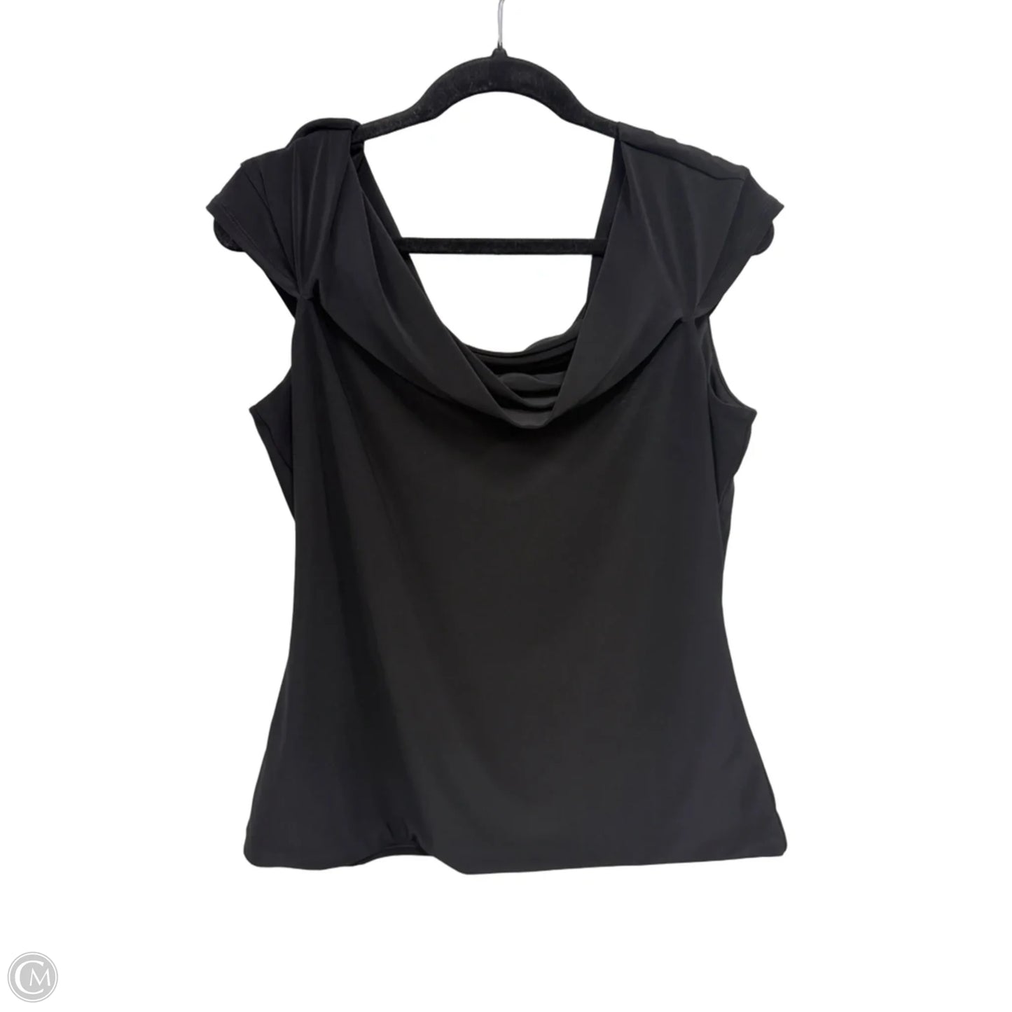 Top Short Sleeve By White House Black Market In Black, Size: L