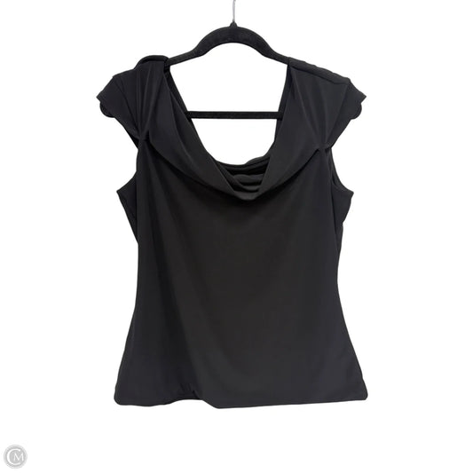 Top Short Sleeve By White House Black Market In Black, Size: L