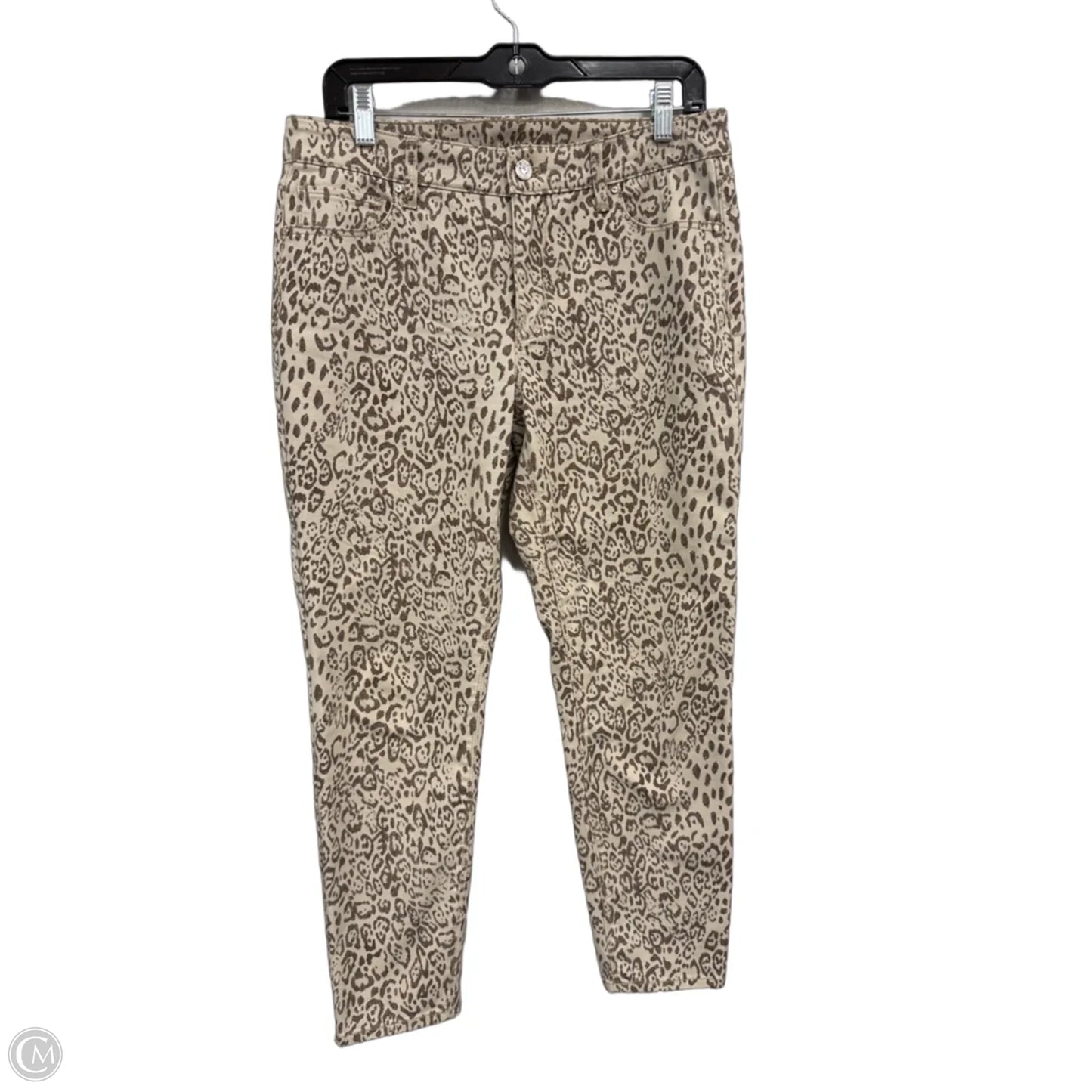 Jeans Skinny By White House Black Market In Animal Print, Size: 10