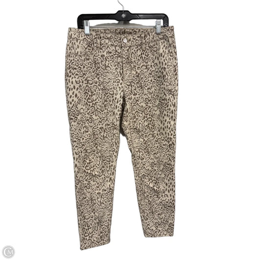 Jeans Skinny By White House Black Market In Animal Print, Size: 10