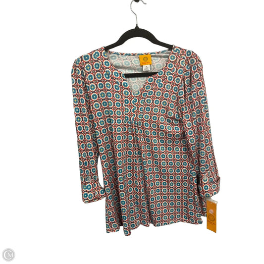 Top Long Sleeve By Ruby Rd In Blue & Red, Size: S