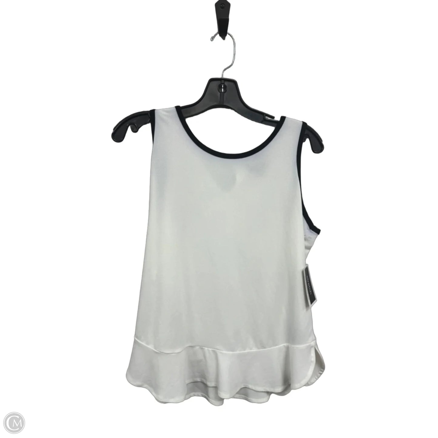 Top Sleeveless By Clothes Mentor In Black & White, Size: L