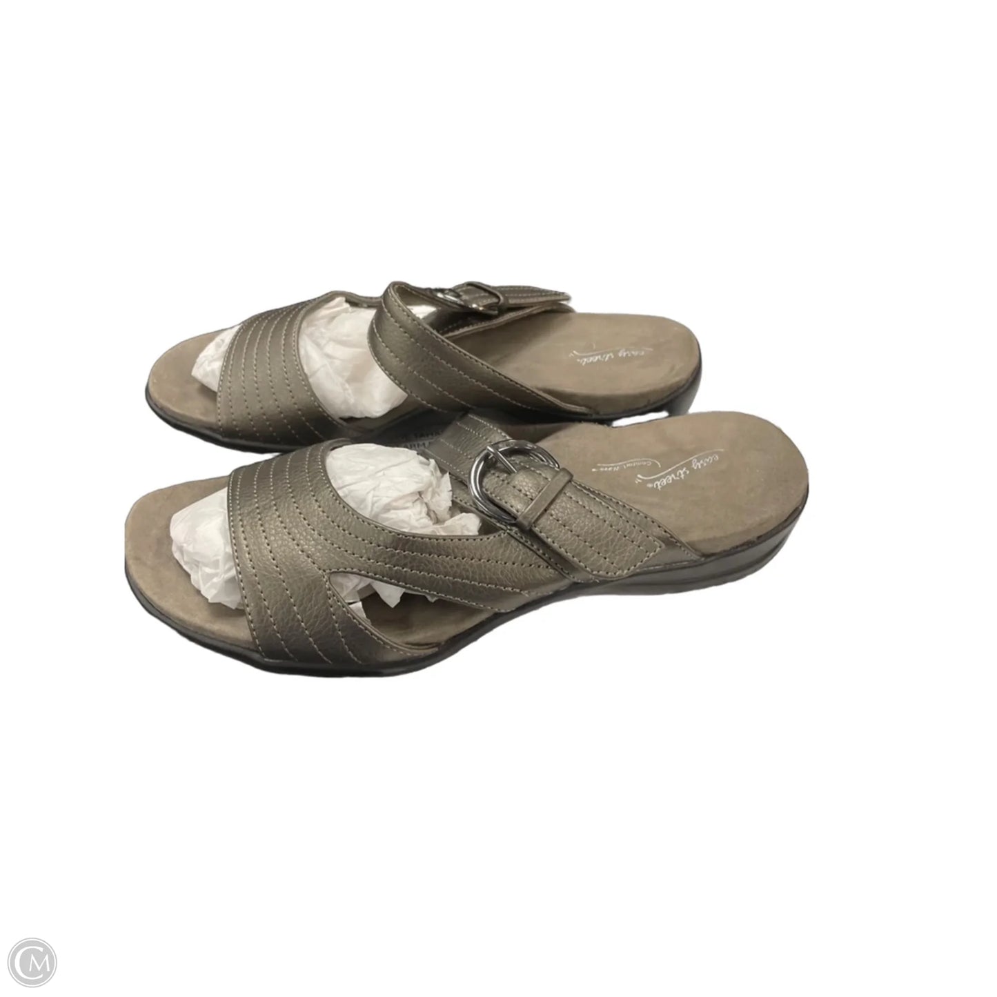 Sandals Flats By Easy Street In Brown, Size: 7.5