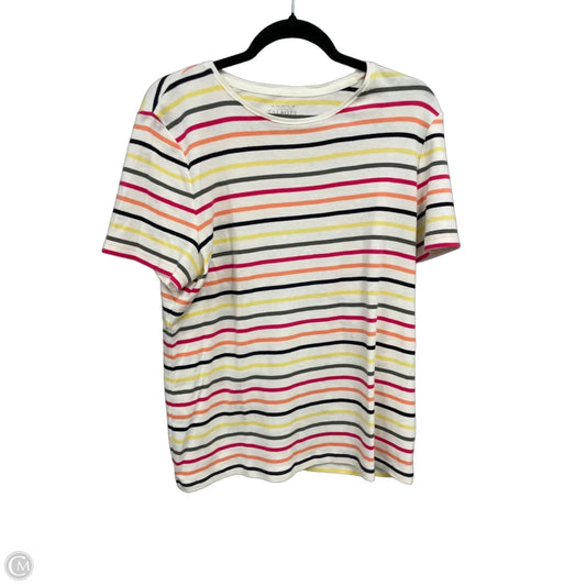 Top Short Sleeve By Talbots In Multi-colored, Size: Xl