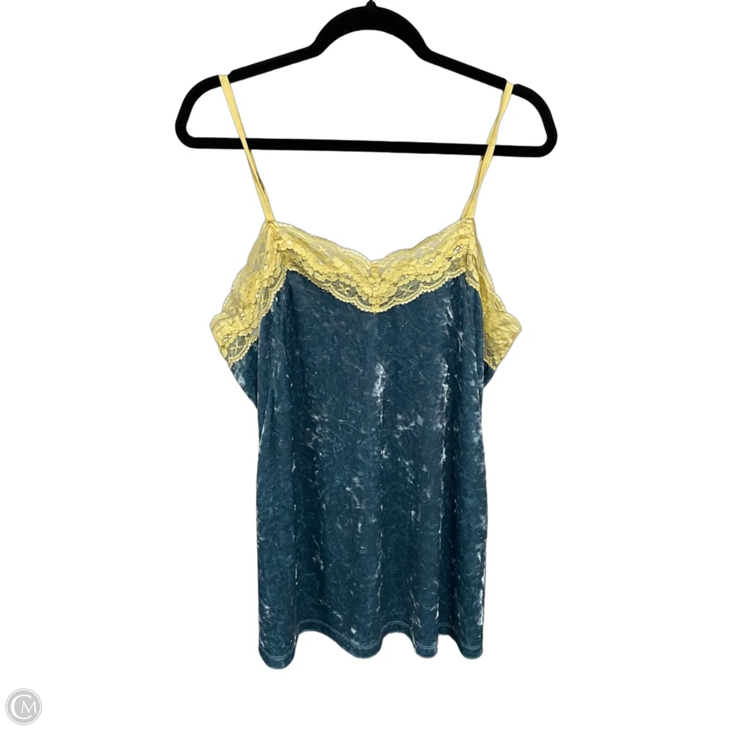 Top Sleeveless By Aratta Silent Journey In Teal, Size: Xl