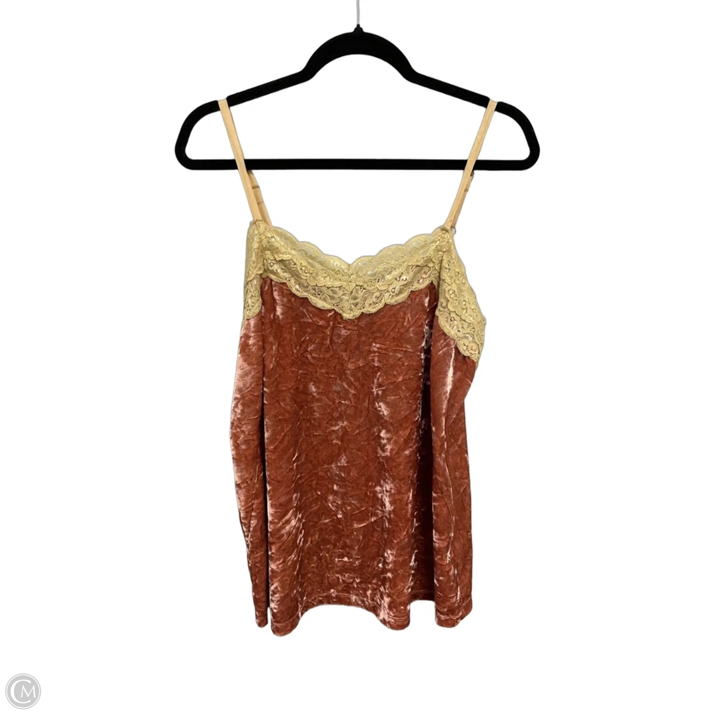 Top Sleeveless By Aratta Silent Journey In Orange, Size: L
