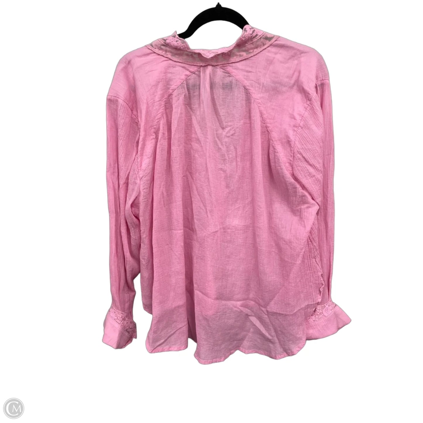 Top Long Sleeve By Free People In Pink, Size: Xl