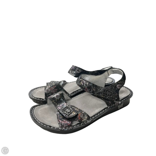Sandals Heels Platform By Alegria In Black, Size: 7.5