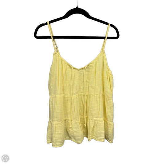 Top Sleeveless By Old Navy In Yellow, Size: L