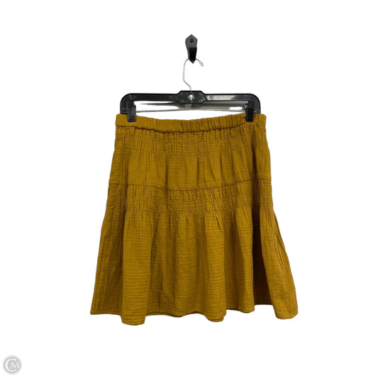 Skirt Mini & Short By Madewell In Yellow, Size: M