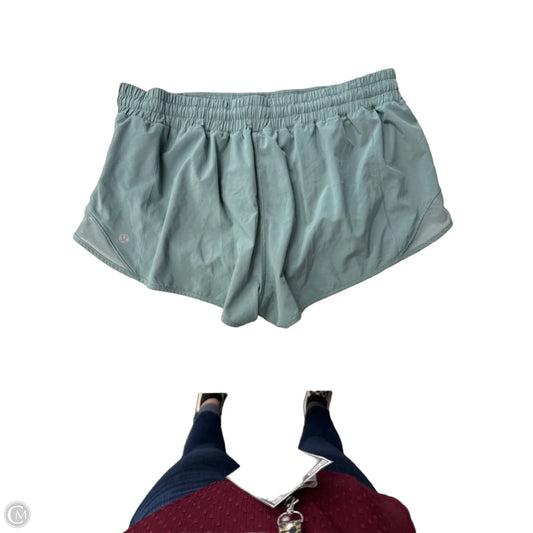 Athletic Shorts By Lululemon In Green, Size: Xl